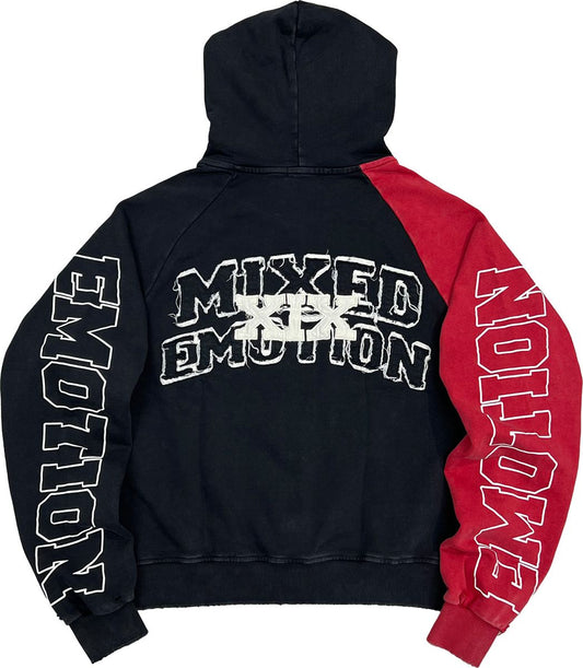 Mixed Emotion - Red Split Decisions Hoodie