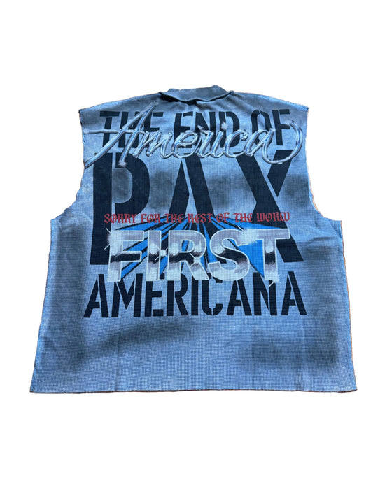 Rare Peace Oversized The End of America Sleeveless Tee