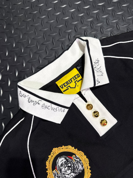 Verified x OIO - black polo autografiado x lápiz