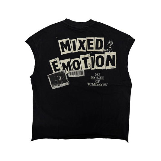 Mixed emotion - “Newspaper” Sleeveless tee