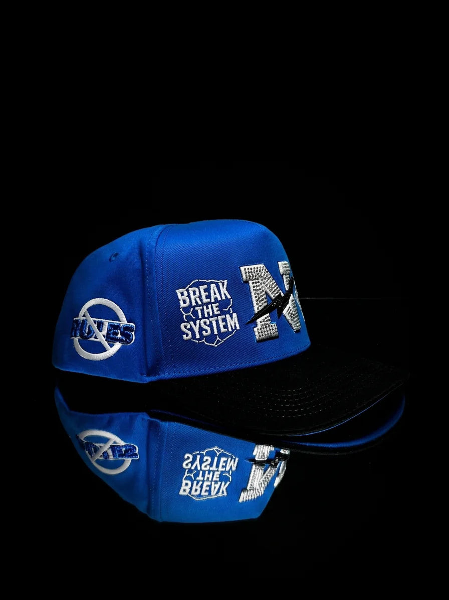 Norules Cap Blue & Black (The Royal)