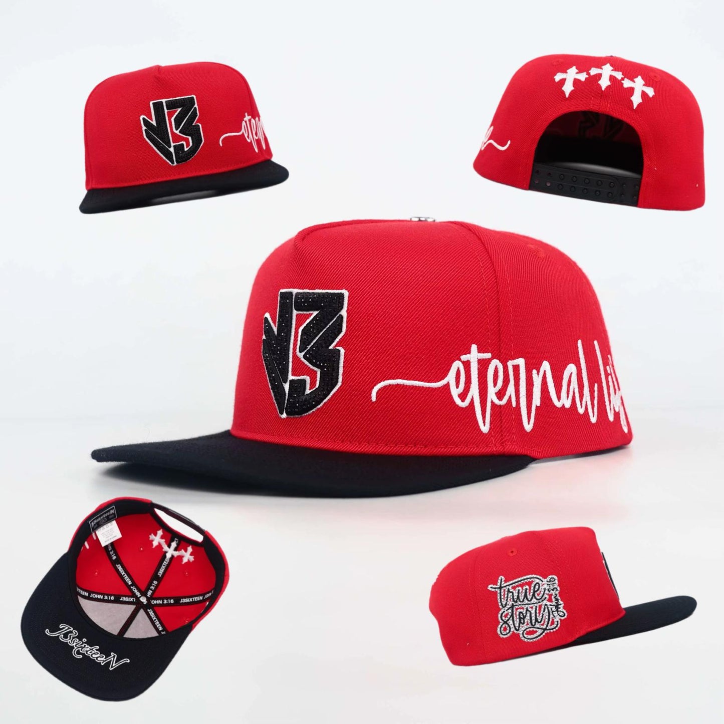 J3sixteeN Cap - Red & Black