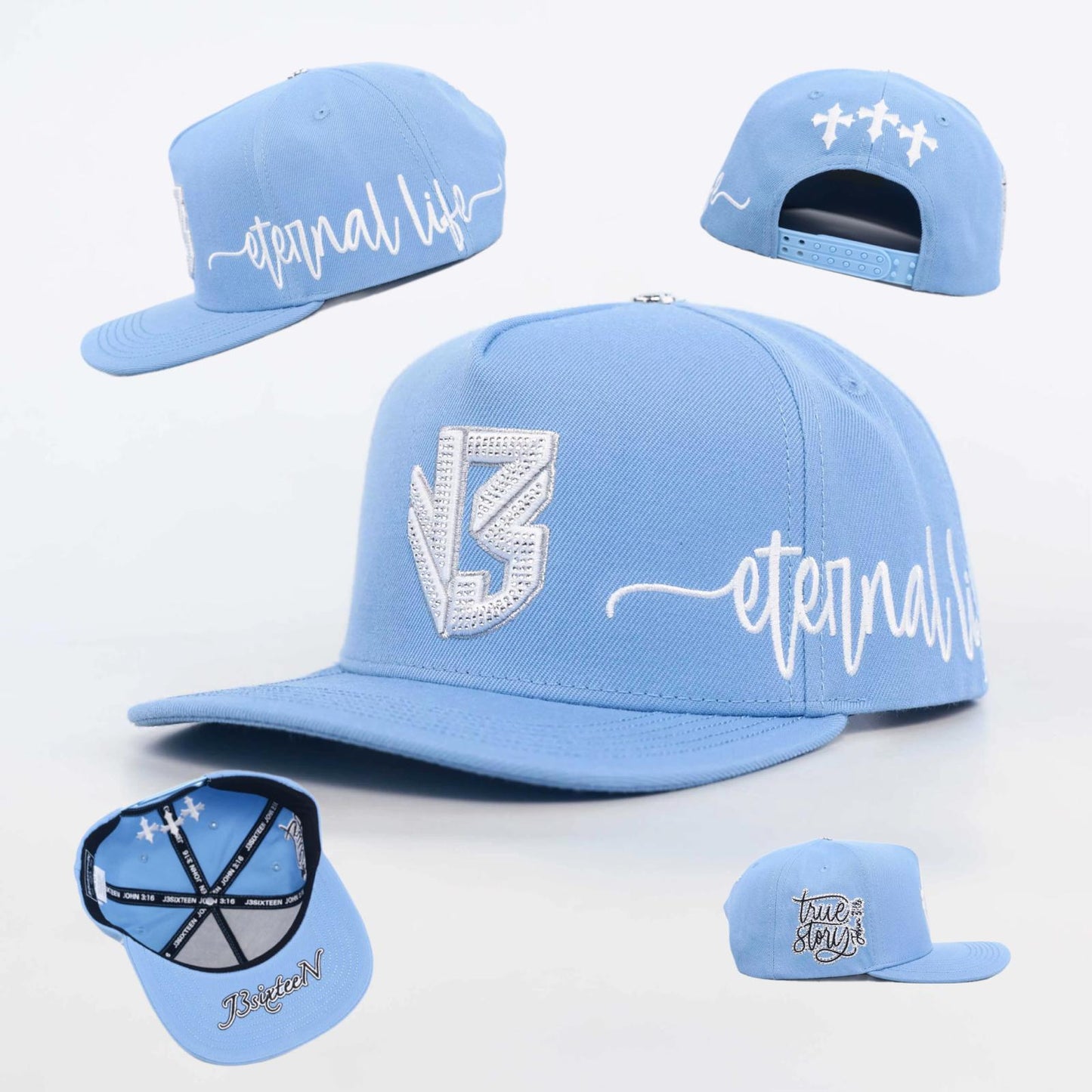 J3sixteeN Cap - Baby Blue & White