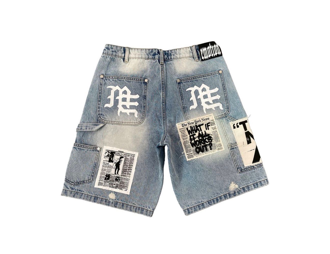 Mixed emotions, blue Jean short