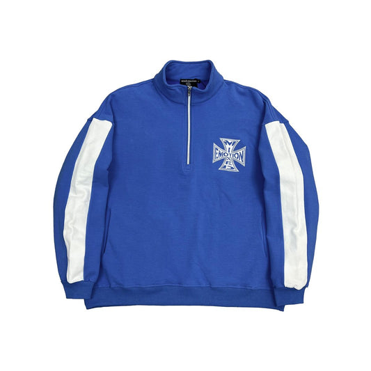 Mixed Emotion - Blue Quarter Hoodie