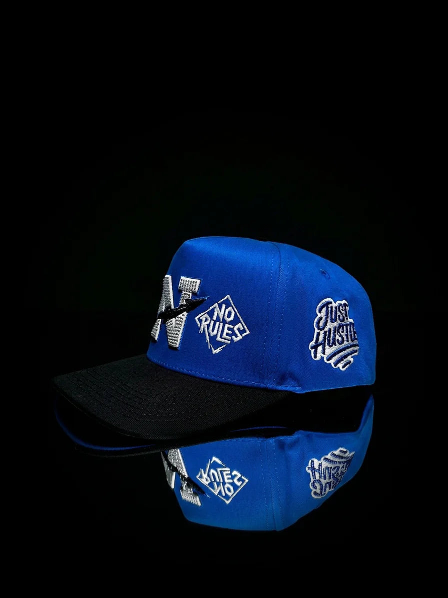 Norules Cap Blue & Black (The Royal)