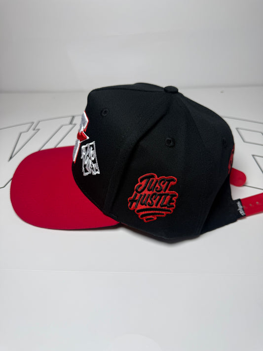 No rules caps - black and red