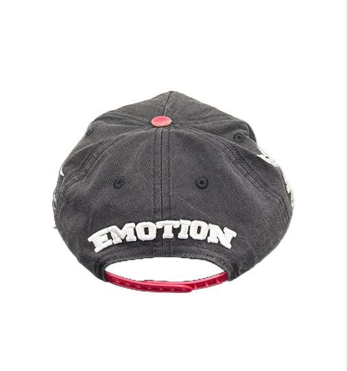 Mixed Emotion- Black & Red Cap