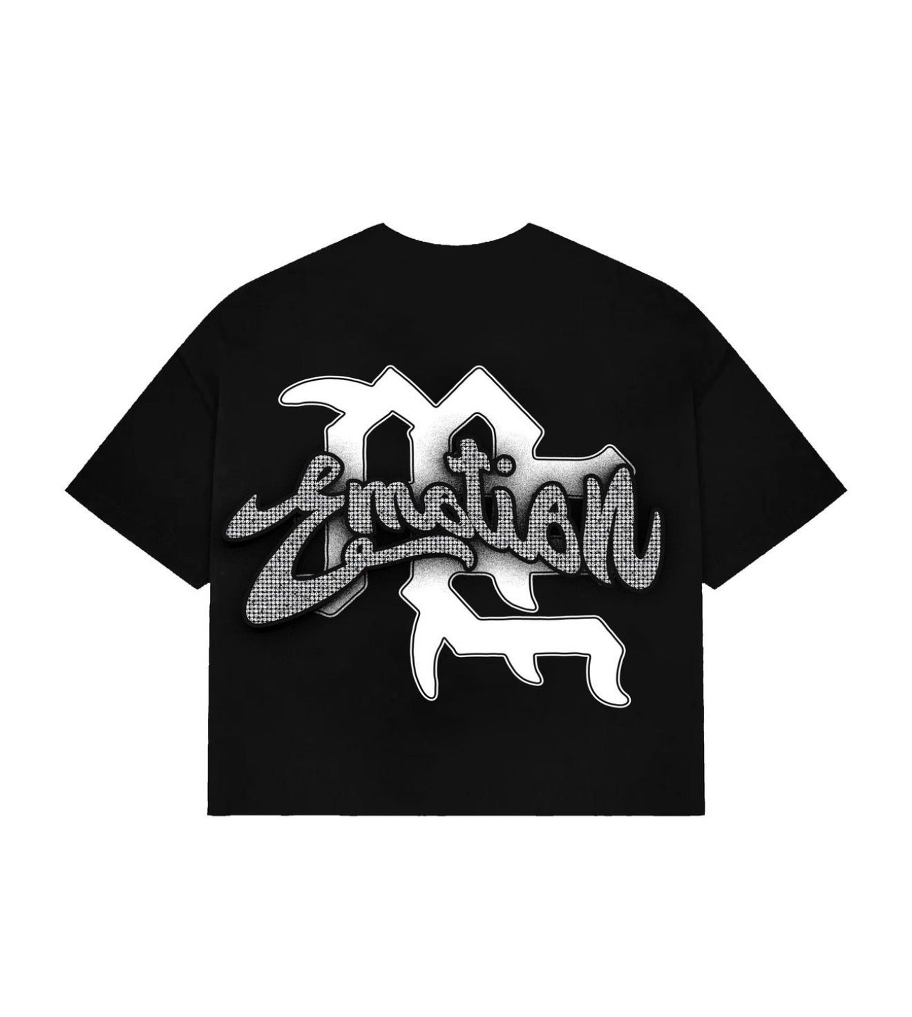 Black t shirt Mixed emotions - Cupido
