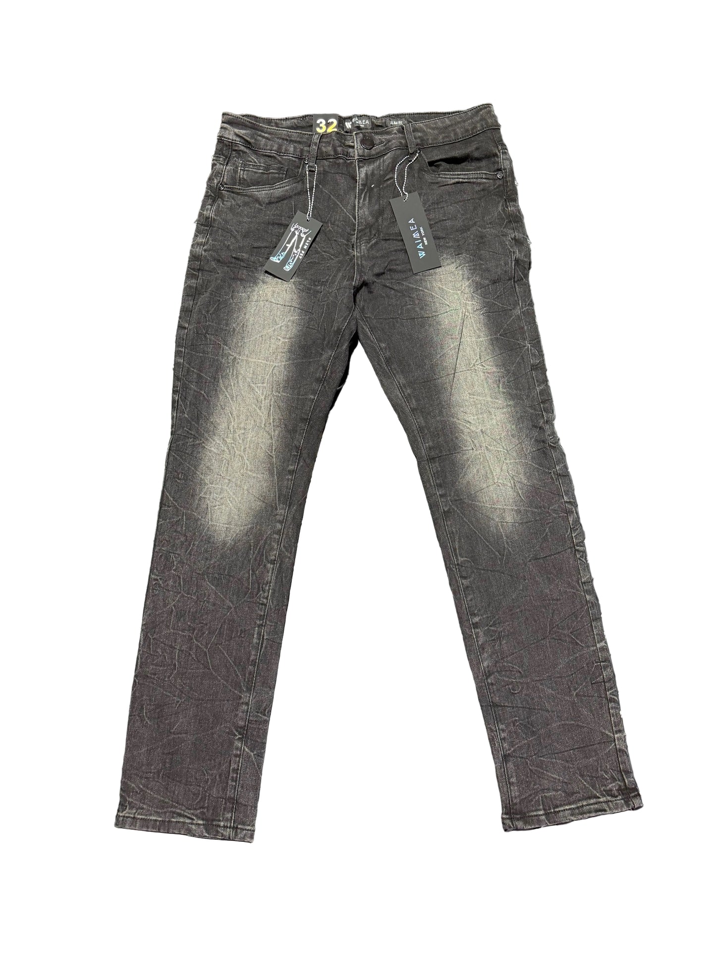 Waimea - Black Wash Slim Jeans