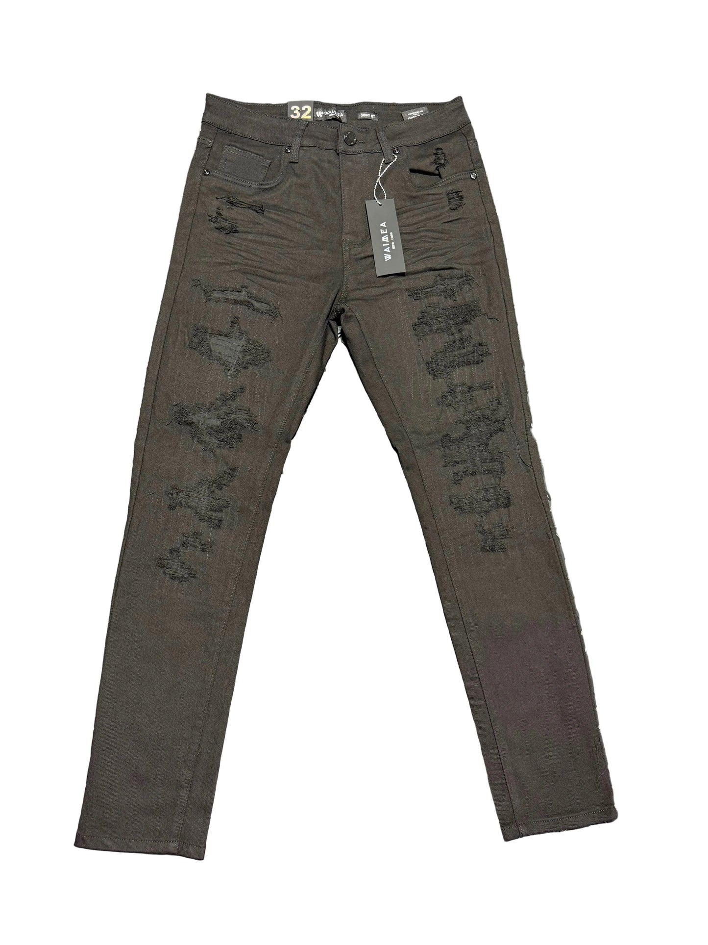 Waimea - Jet Black Skinny Jeans