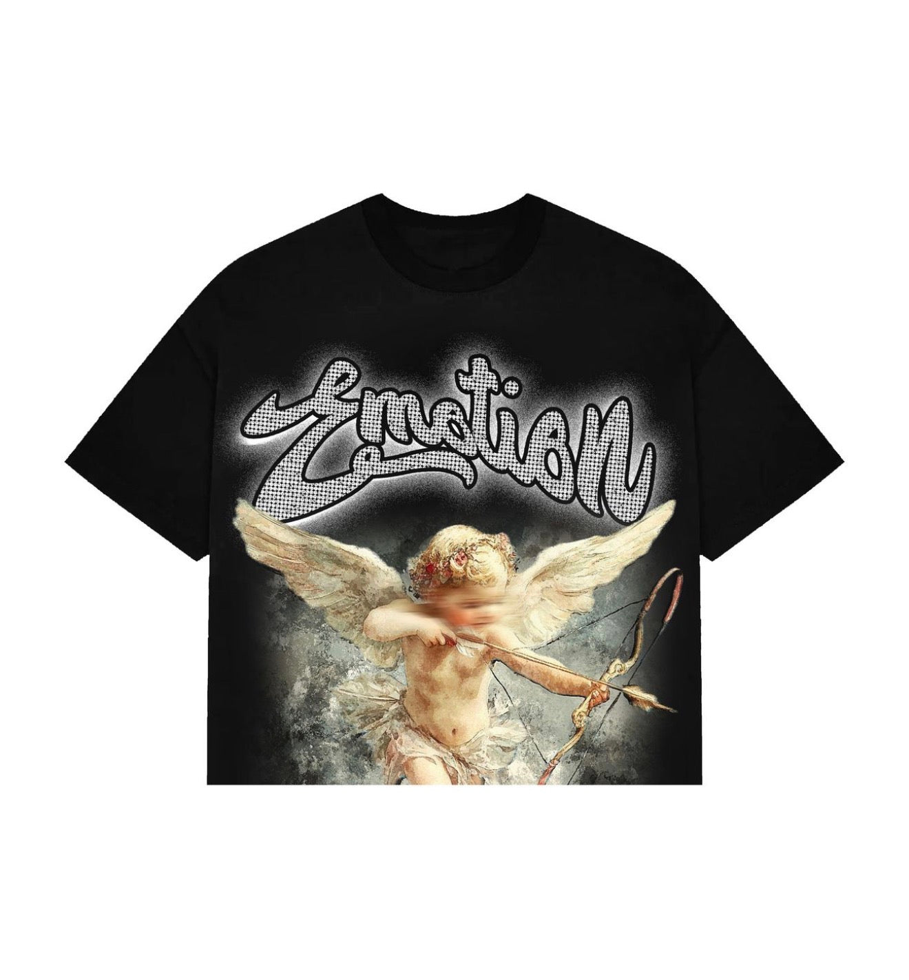 Black t shirt Mixed emotions - Cupido