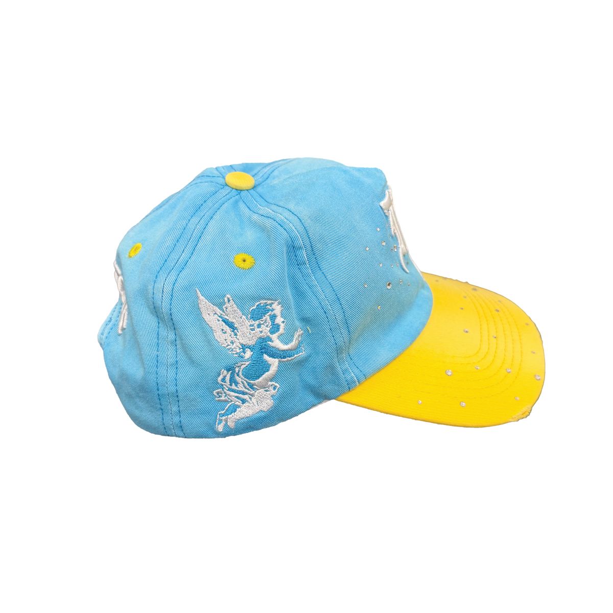 Mixed Emotion- Blue & Yellow Cap