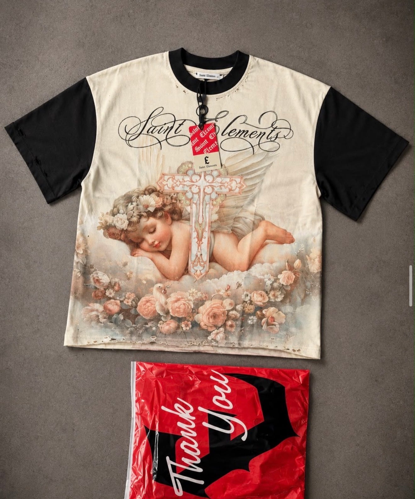 THE HEAVENLY ROSE TEE - saints elements