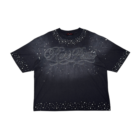 Rare peace - WASHED RHINESTONE + EMBOSSED SPLATT
ER TEE