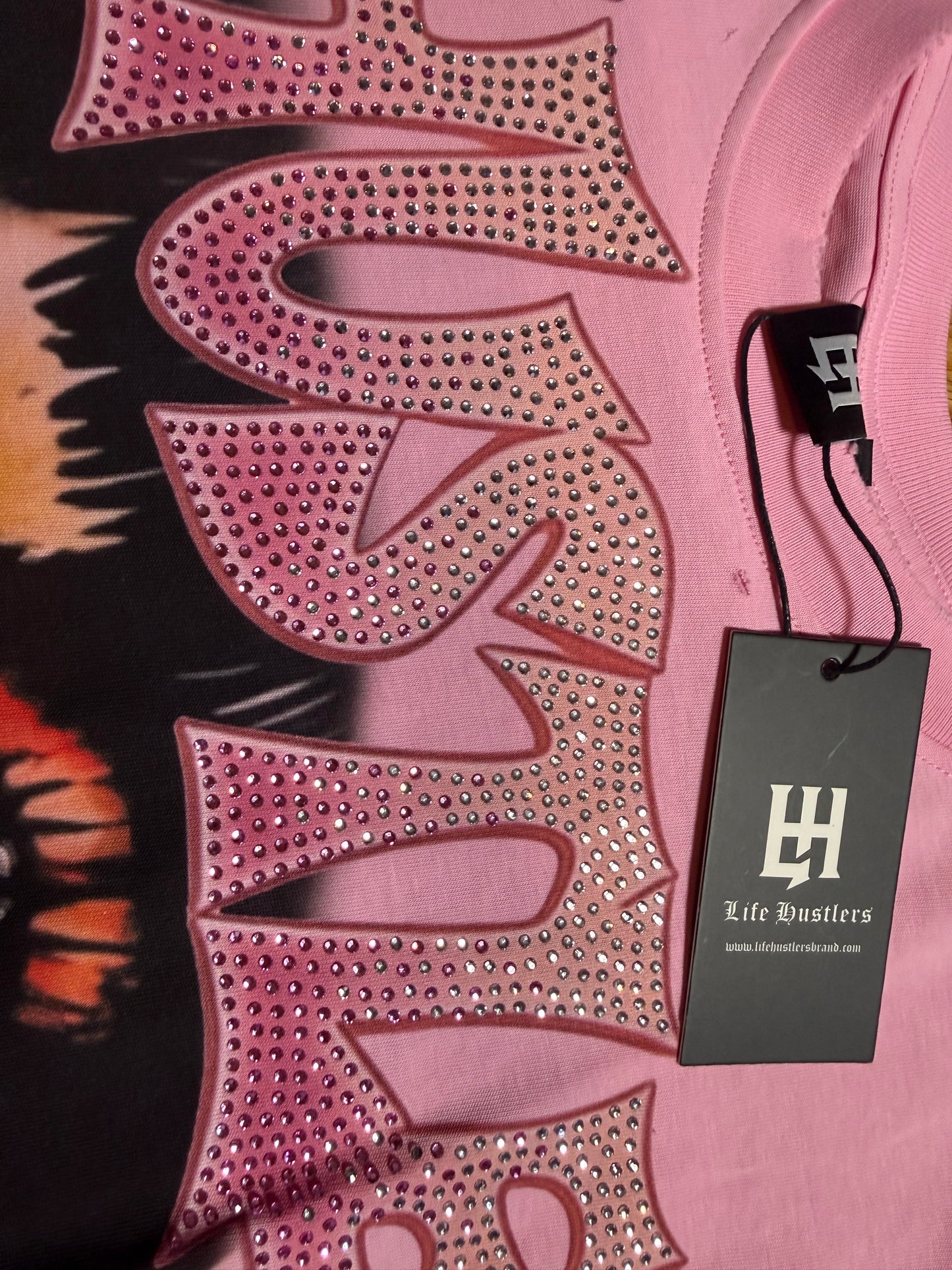 Life hustlers t shirt Harmony- pink