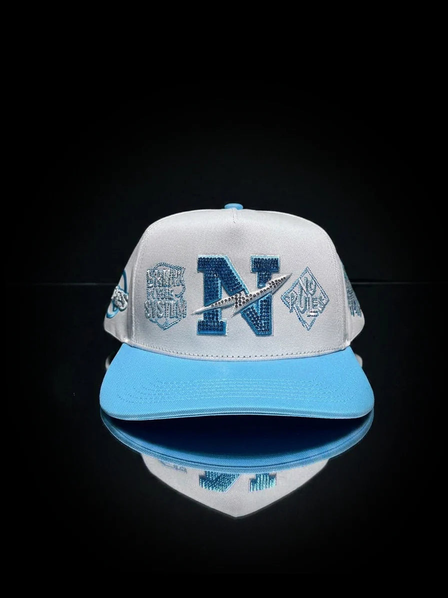 Norules Cap White & Sky Blue - new