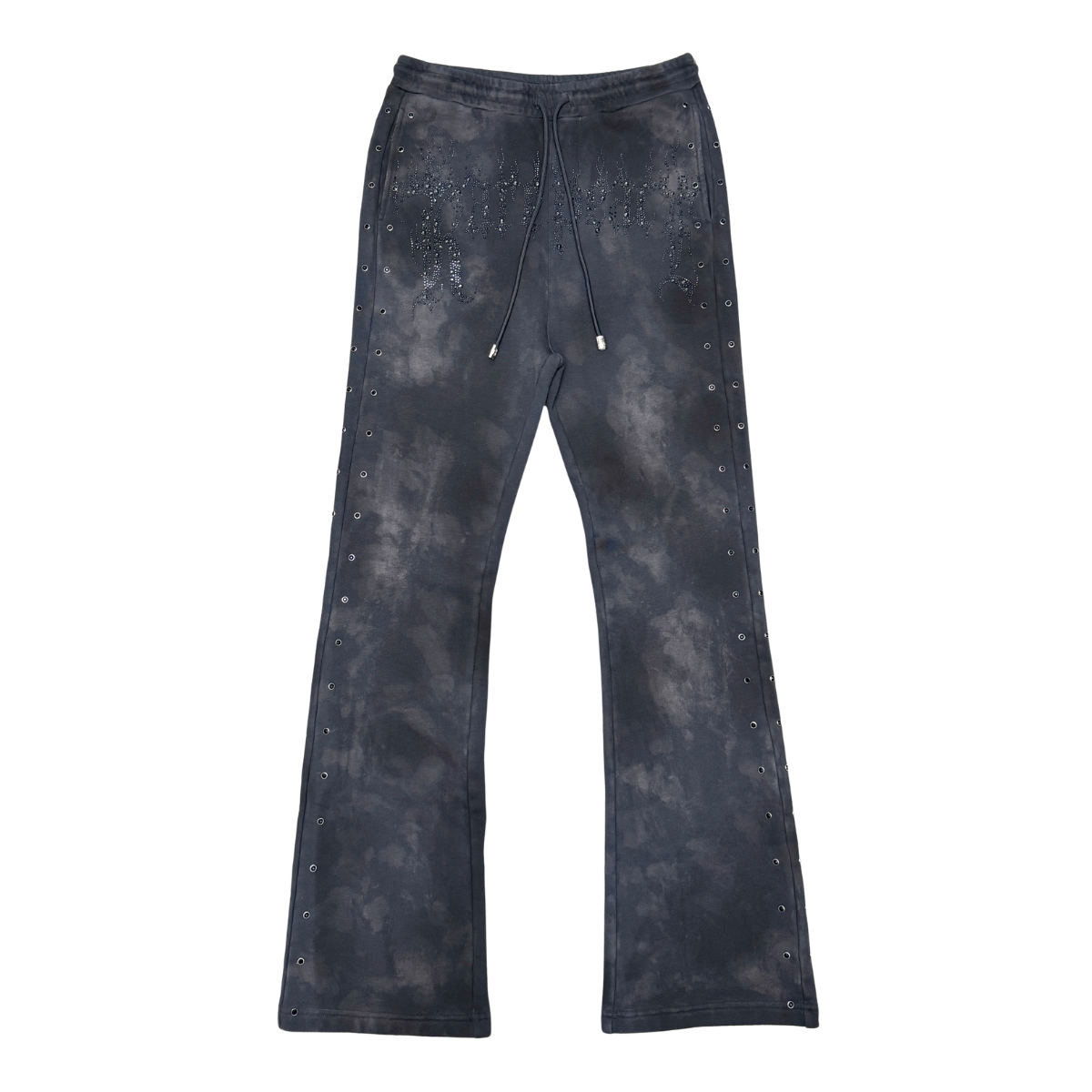 Rare peace - WASHED STACK JOGGER W/ RHINESTONE D
ETAIL