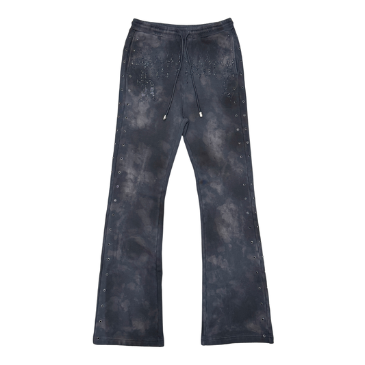 Rare peace - WASHED STACK JOGGER W/ RHINESTONE D
ETAIL