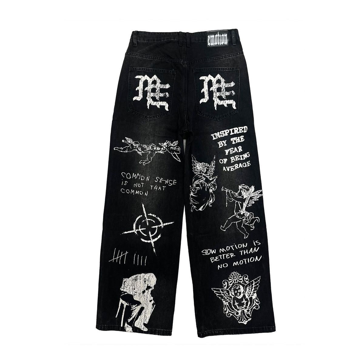 Mixed Emotion- Black "Canvas" Denim