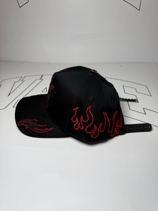 Black caps - red Yankees