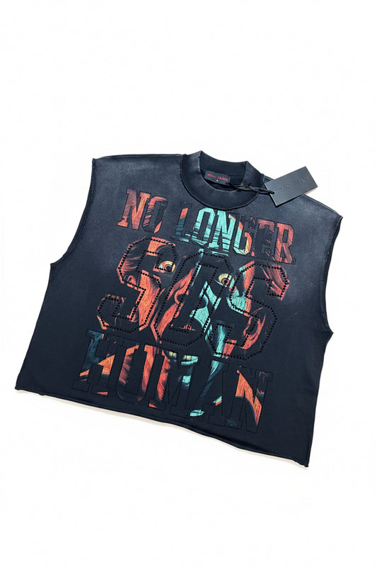 Rare Peace Oversized No Longer Human Sleeveless Tee
