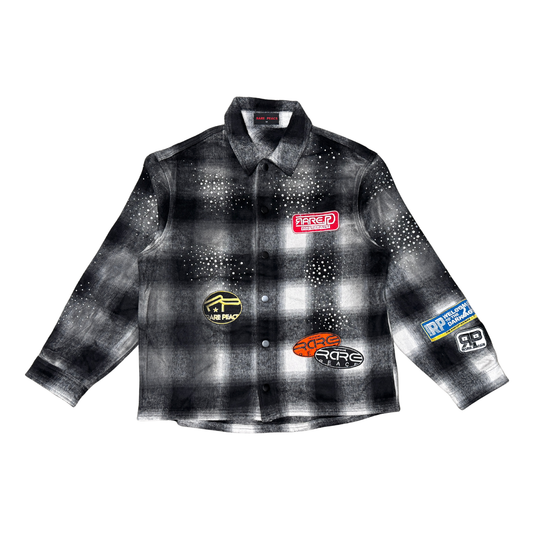 Rare peace - WOVEN WASHED PLAID JACKET