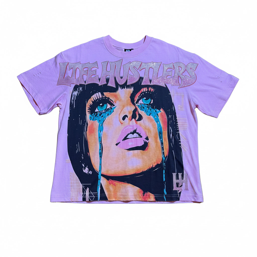 Life hustlers t shirt Harmony- pink