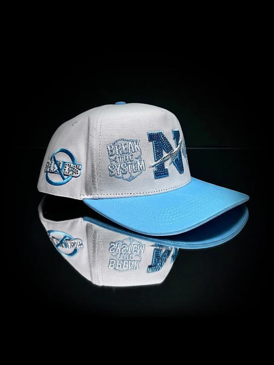 Norules Cap White & Sky Blue - new