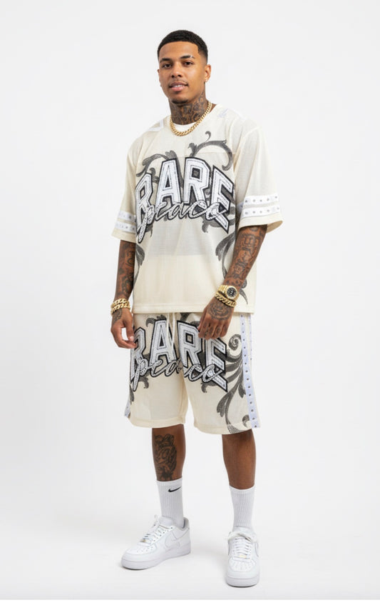 Rare Peace Oversized Mesh Set - White