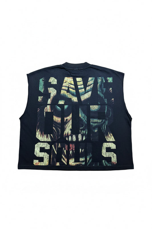 Rare Peace Oversized Save Our Souls Sleeveless Tee