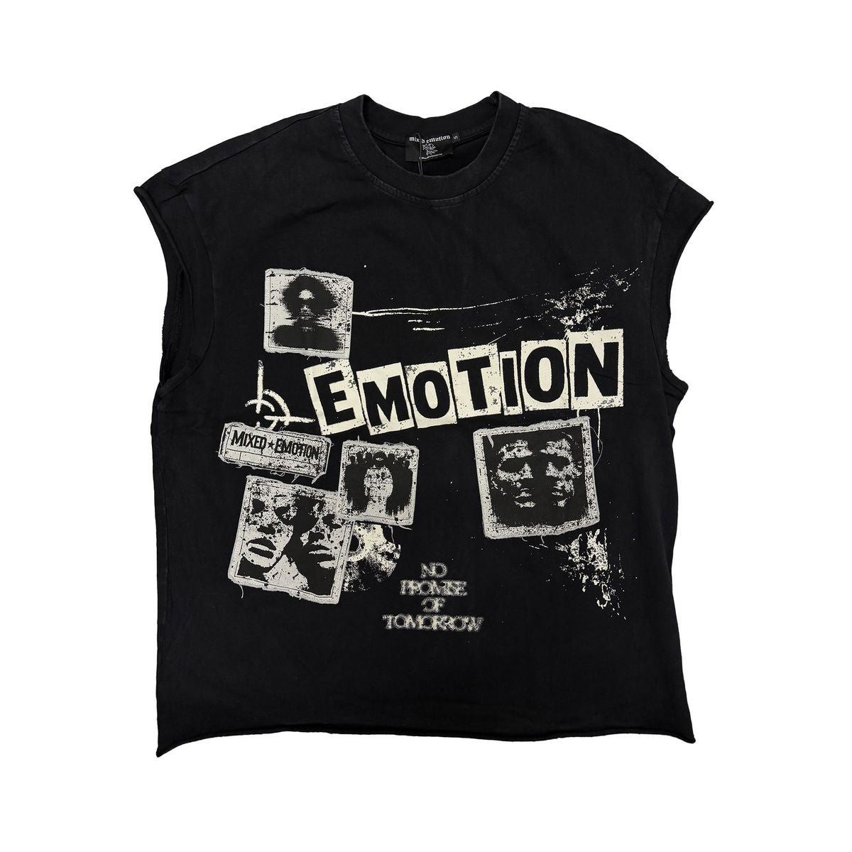 Mixed emotion - “Newspaper” Sleeveless tee