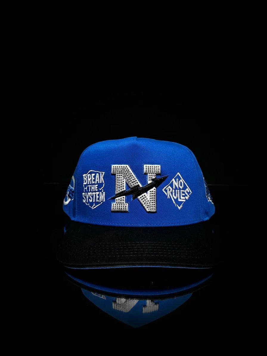 Norules Cap Blue & Black (The Royal)