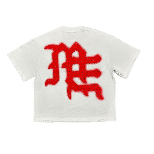 Mixed Emotion- Red 'End' Rhinestone Tee