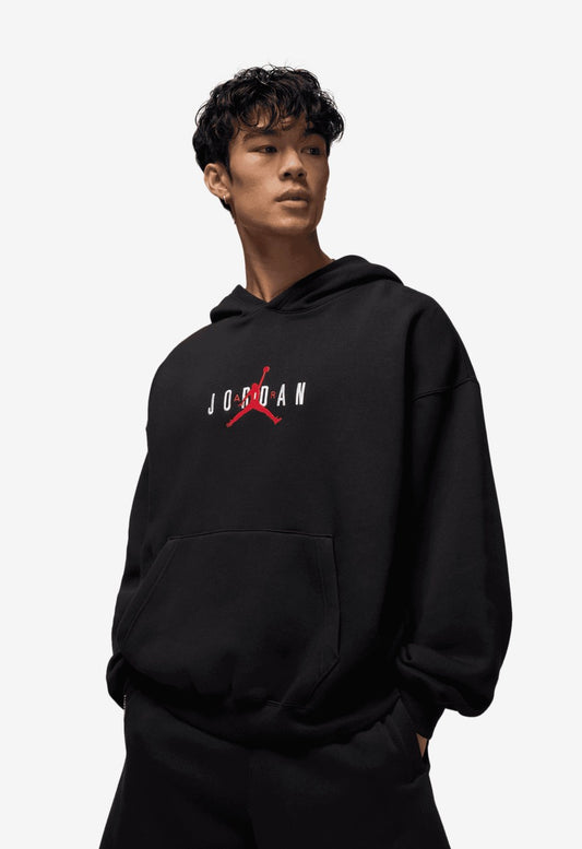 Jordan Brooklyn Oversize Stretch Pullover Hoodie - Black