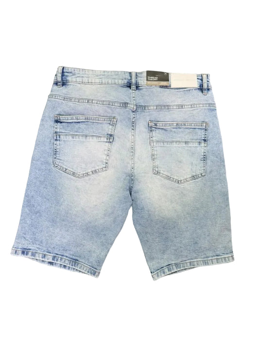 Thread Theory - Blue Slim Denim Shorts