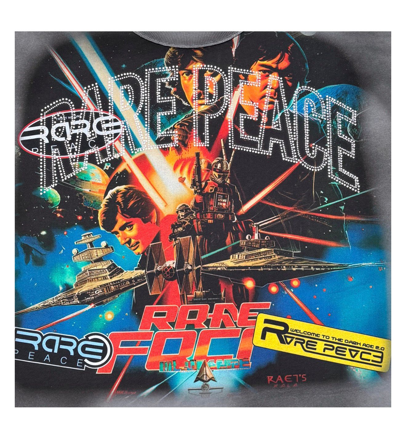 Rare peace t shirt orversize, Galaxy space.